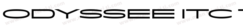 Odyssee ITC TT LightItalic字体转换